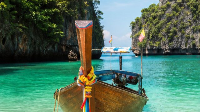 Phuket Island Explorer long tail boat bay