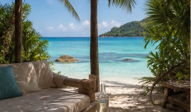Seychelles Cove Escape private beach cabana