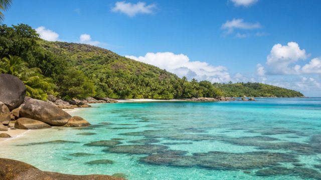 Seychelles Cove Escape lagoon coral coast
