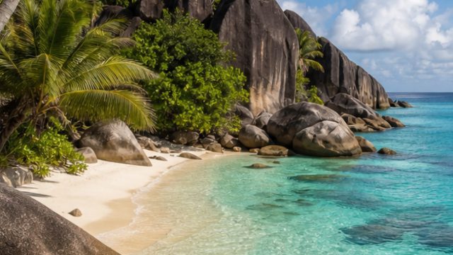 Seychelles Cove Escape granite boulder cove